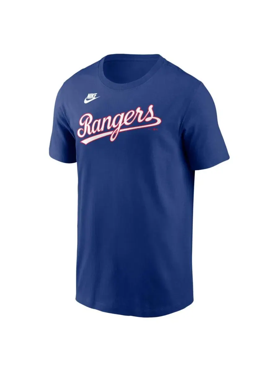 Футболка с коротким рукавом Nolan Ryan Texas Rangers Cooperstown Collection Nike — изображение 2 из 3, королевский