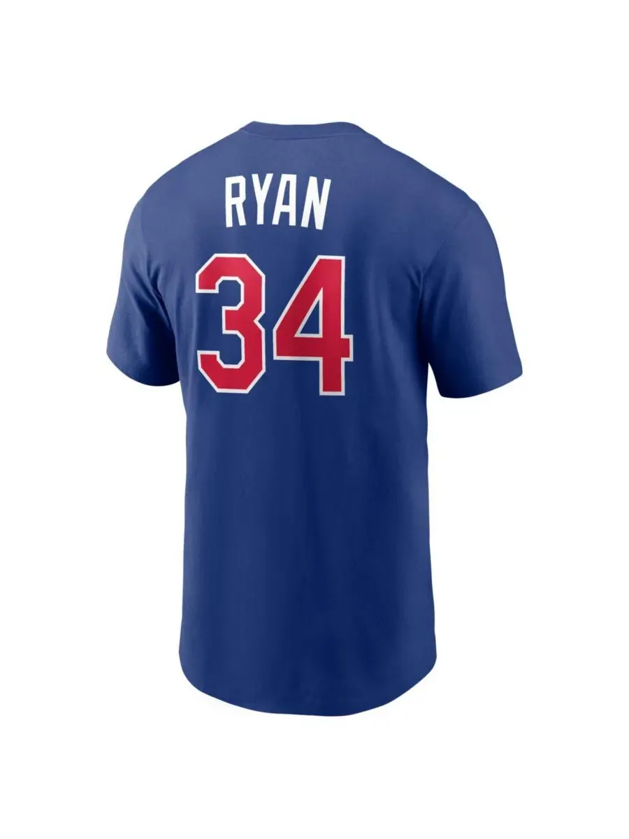 Футболка с коротким рукавом Nolan Ryan Texas Rangers Cooperstown Collection Nike — изображение 3 из 3, королевский