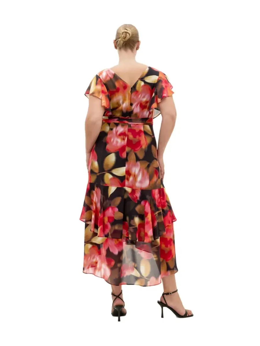 Платье макси с принтом Demure V-Neck Floral CITY CHIC, Lollita Floral — изображение 2 из 4