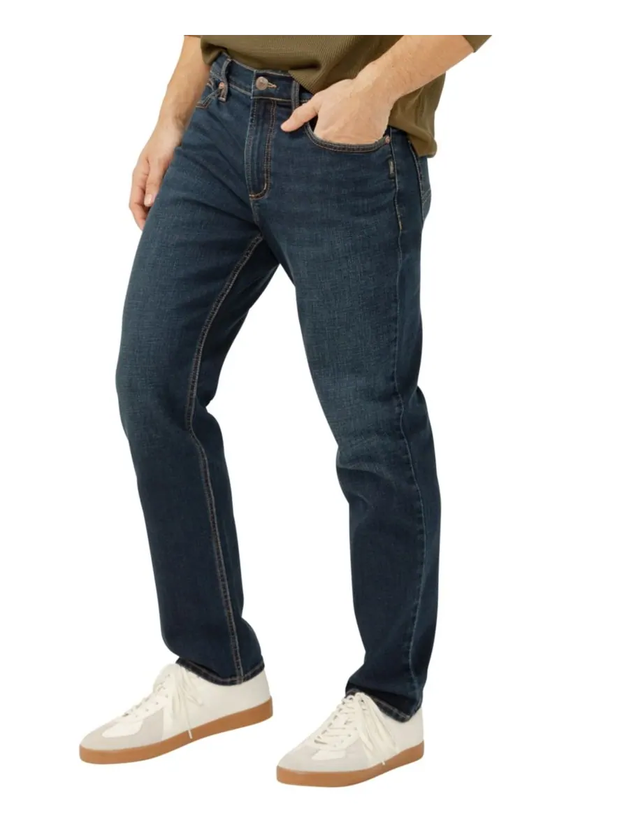 Мужские джинсы Eddie Classic Athletic Fit Tapered Leg Silver Jeans Co, Twister — изображение 2 из 3