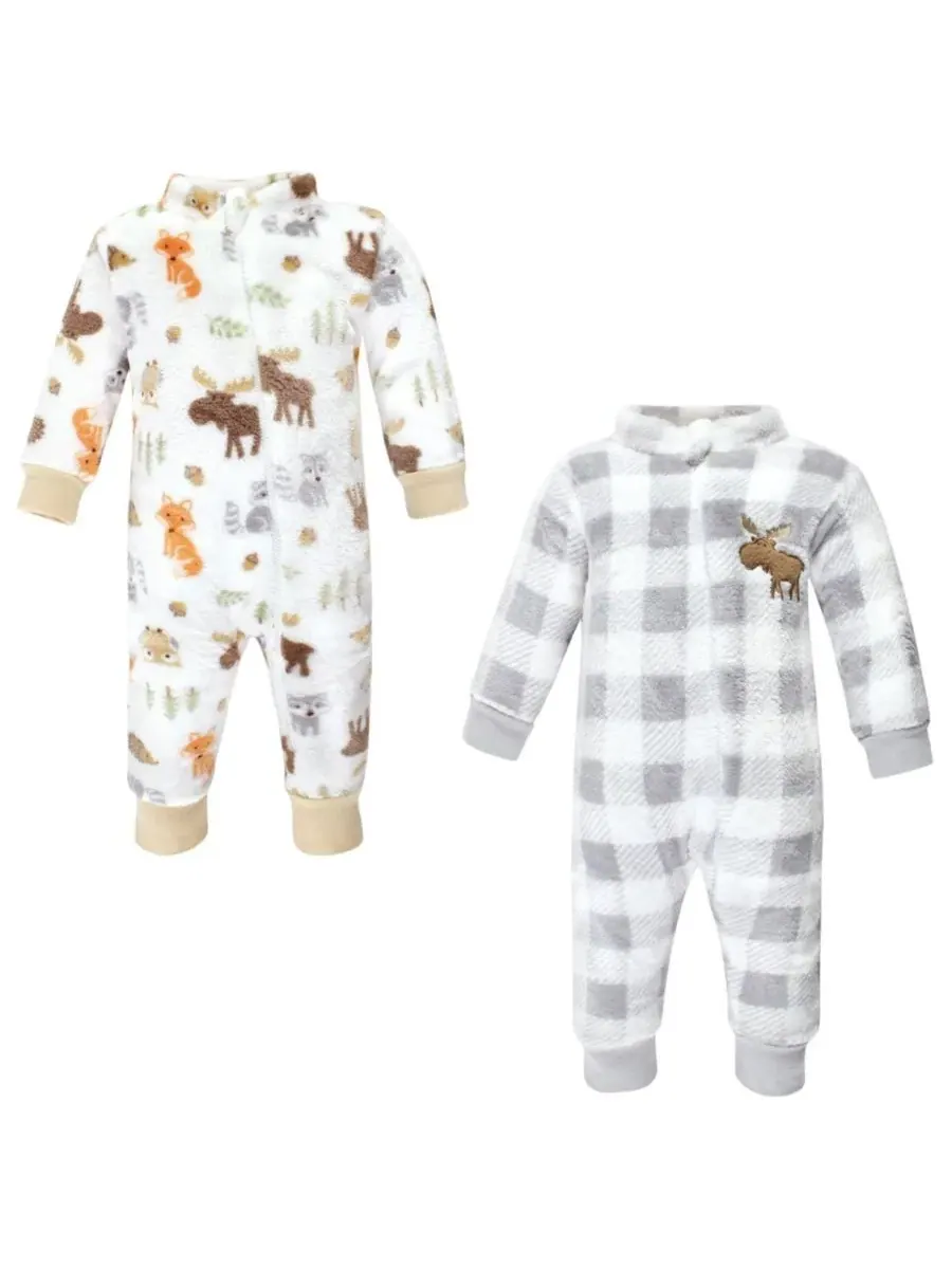 Уютный цельный шезлонг Hudson Baby, Woodland