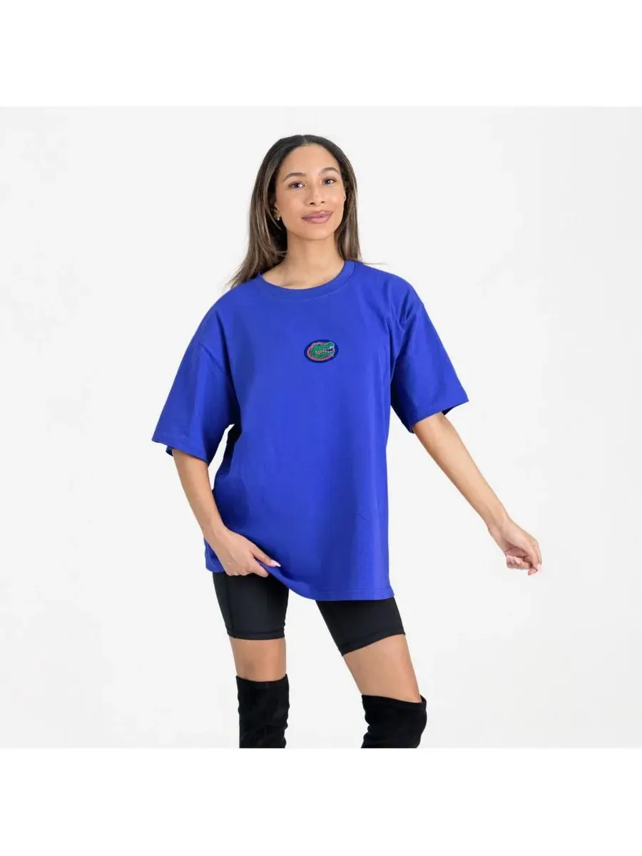 Женская футболка Royal Florida Gators Oversized Back at Ya Gameday Couture — изображение 1 из 5, королевский