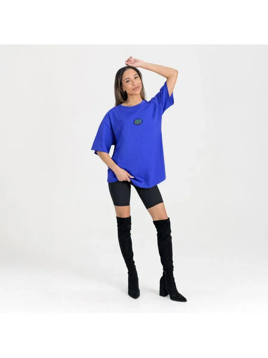 Женская футболка Royal Florida Gators Oversized Back at Ya Gameday Couture — изображение 2 из 5, королевский