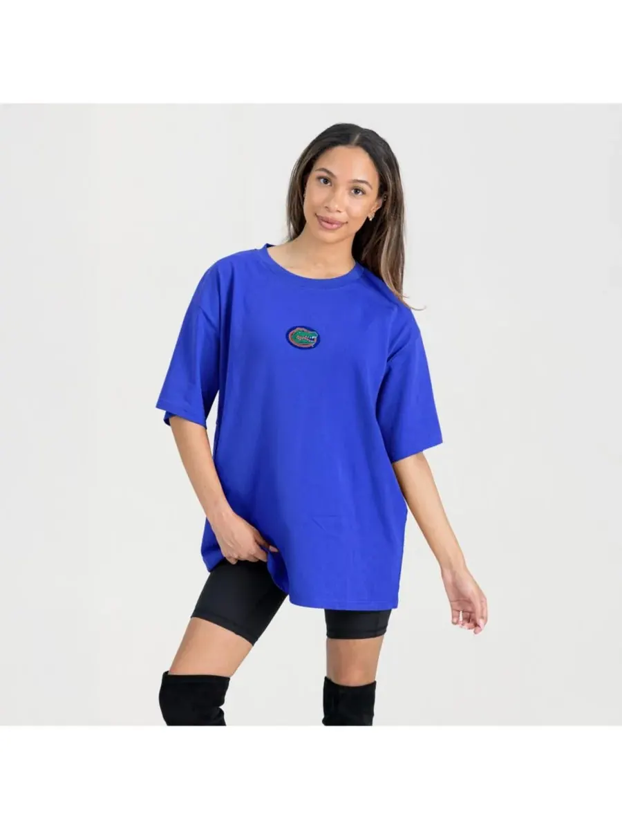 Женская футболка Royal Florida Gators Oversized Back at Ya Gameday Couture — изображение 5 из 5, королевский