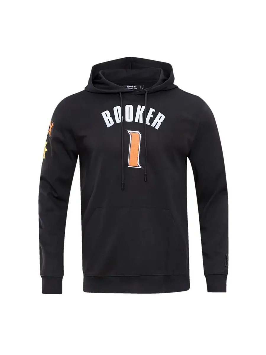 Pro Standard Мужская черная толстовка с капюшоном Devin Booker Phoenix Suns Player — изображение 3 из 4, черный