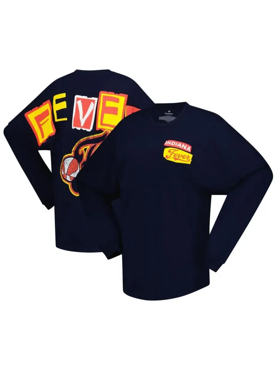 Spirit Jersey Женская футболка с длинными рукавами оверсайз с принтом "Индиана Фэвер Патчес" — изображение 1 из 3
