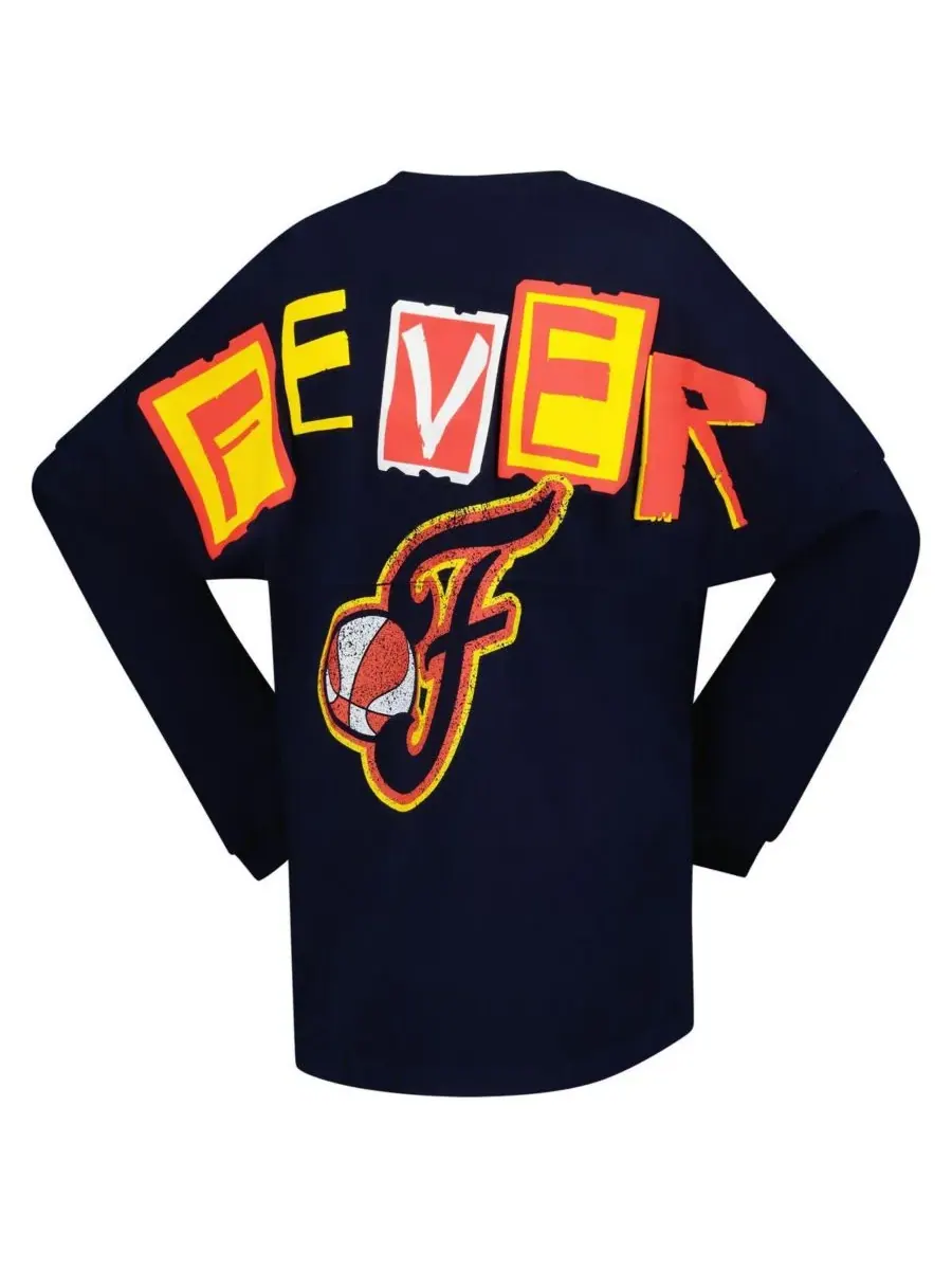 Spirit Jersey Женская футболка с длинными рукавами оверсайз с принтом "Индиана Фэвер Патчес" — изображение 2 из 3