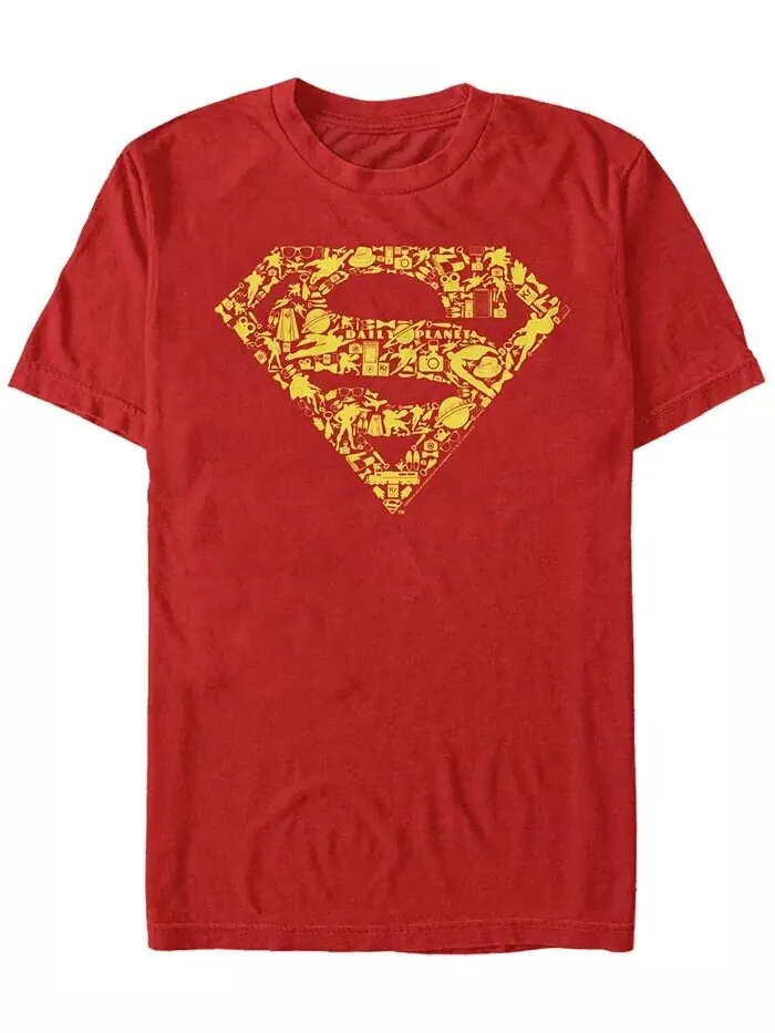 Футболка с коротким рукавом с логотипом DC Men's Superman Icon Filled Fifth Sun — изображение 1 из 1