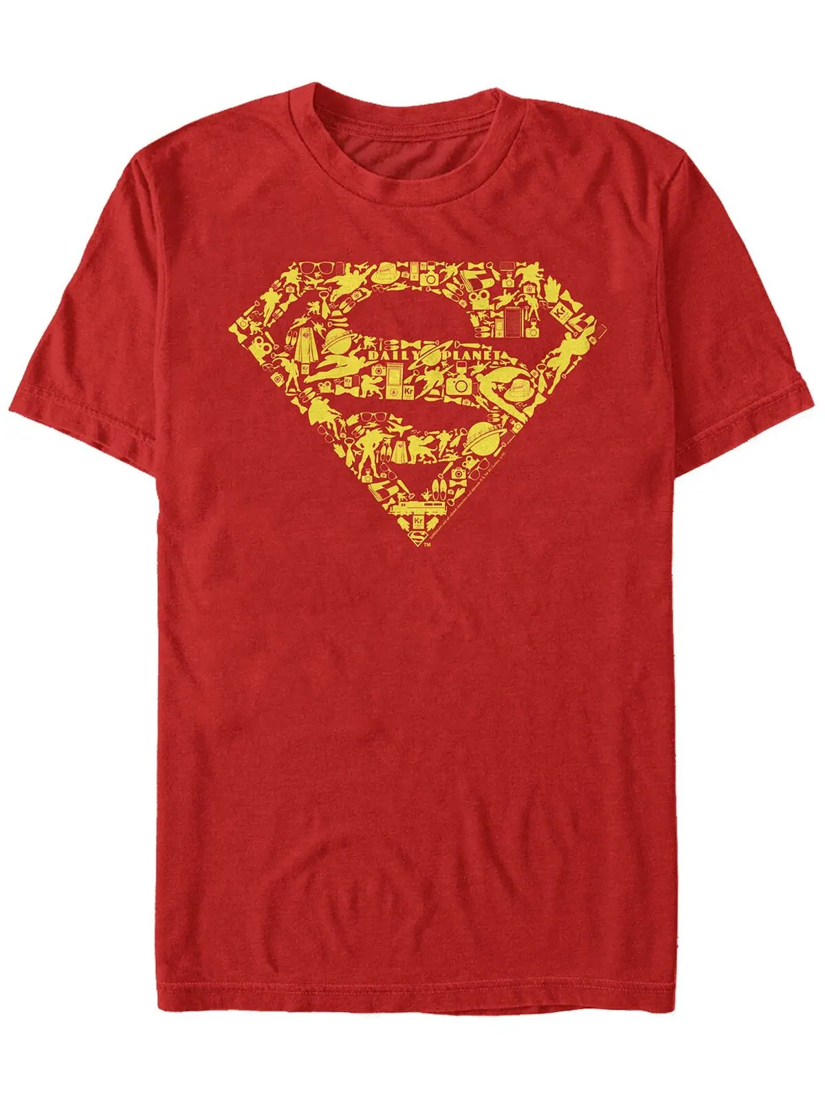 Мужская футболка с коротким рукавом с логотипом dc superman icon filled Fifth Sun — изображение 1 из 1, красный