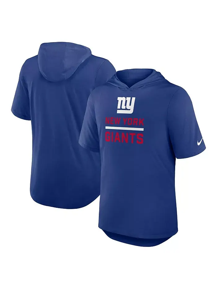 Мужская толстовка-футболка Royal New York Giants Lockup Tri-Blend Nike — изображение 1 из 3