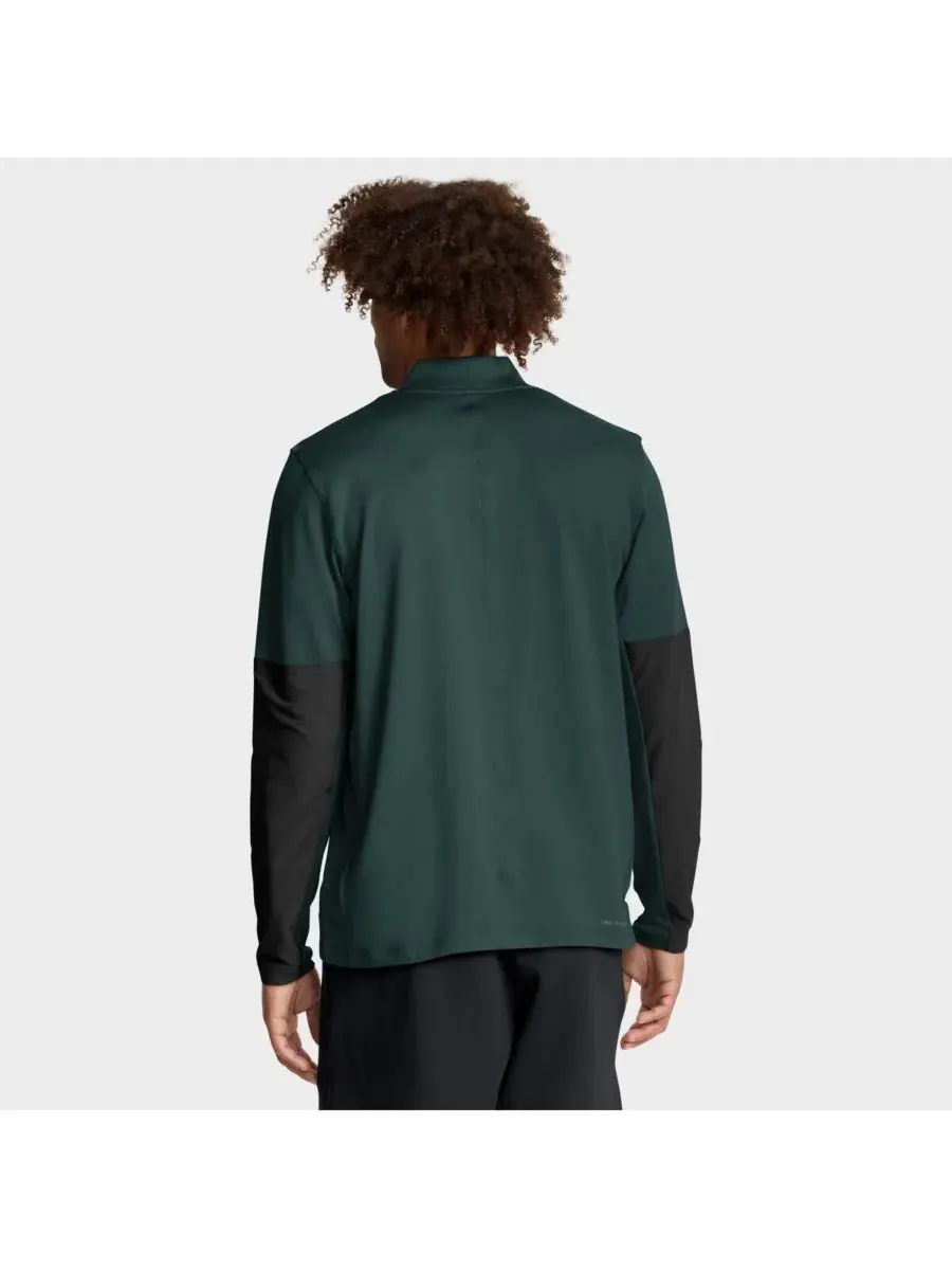Nike Мужская зеленая толстовка с застежкой-молнией до середины груди Michigan State Spartans One — изображение 2 из 5