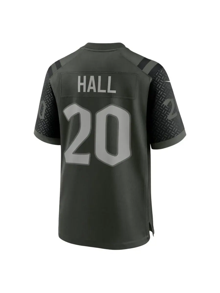 Nike Мужская игровая футболка Breece Hall Gotham Green New York Jets из коллекции Rivalries 2025 — изображение 3 из 3