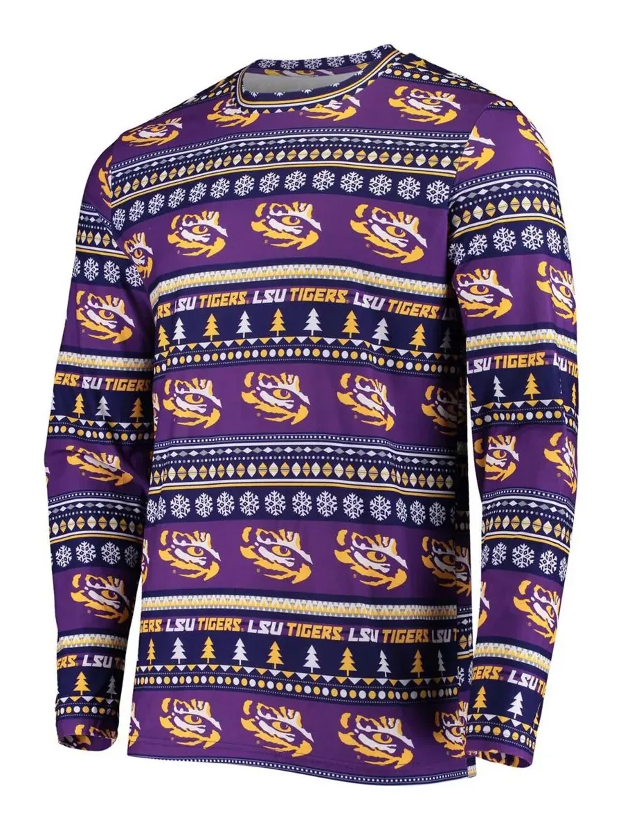 Concepts Sport Мужской фиолетовый вязаный свитер с длинными рукавами и брюки с символикой команды — изображение 2 из 4