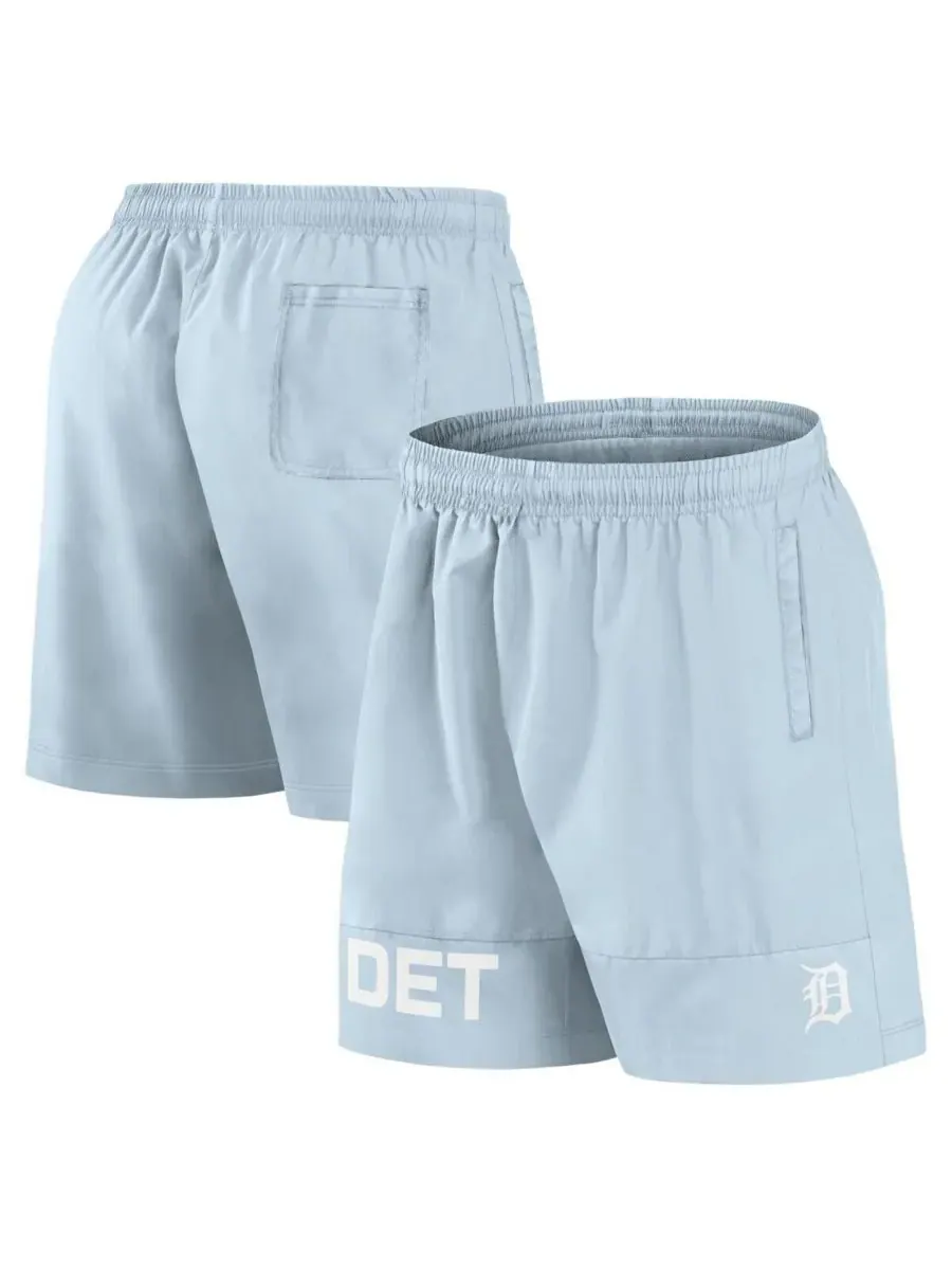Fanatics Мужские светло-голубые плавательные шорты Detroit Tigers Elements — изображение 1 из 3, светлый синий