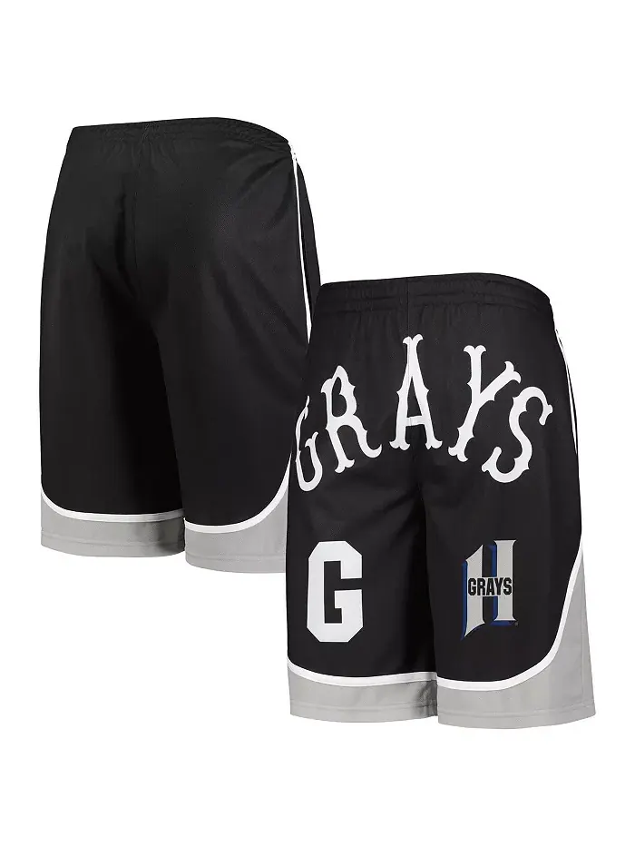 Мужские черные шорты Homestead Grays Stitches — изображение 1 из 1