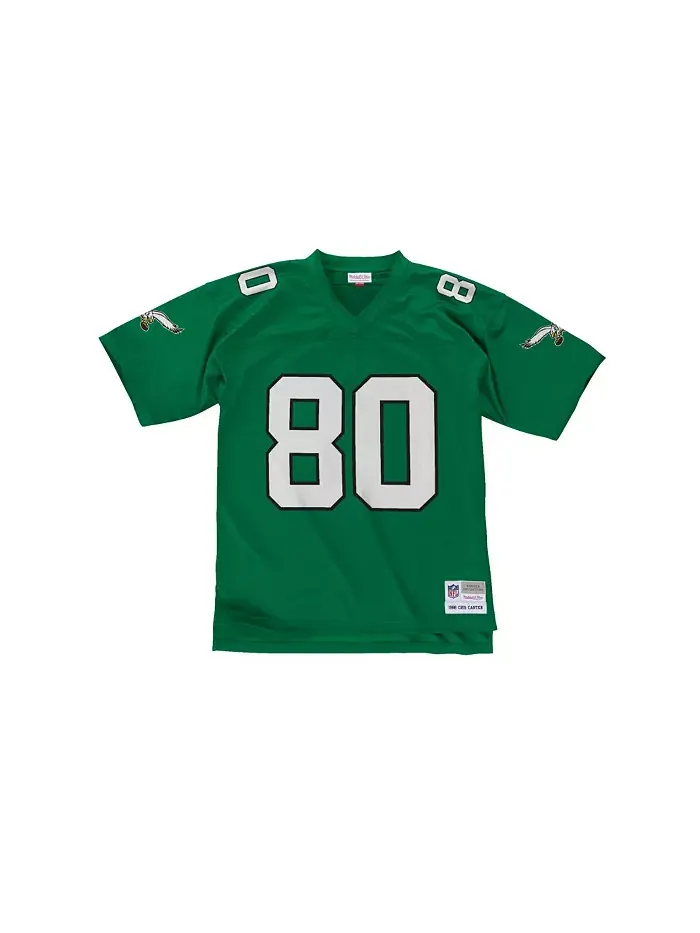 Мужская реплика джерси Philadelphia Eagles Legacy цвета Kelly Green с именем Cris Carter Mitchell & — изображение 2 из 2