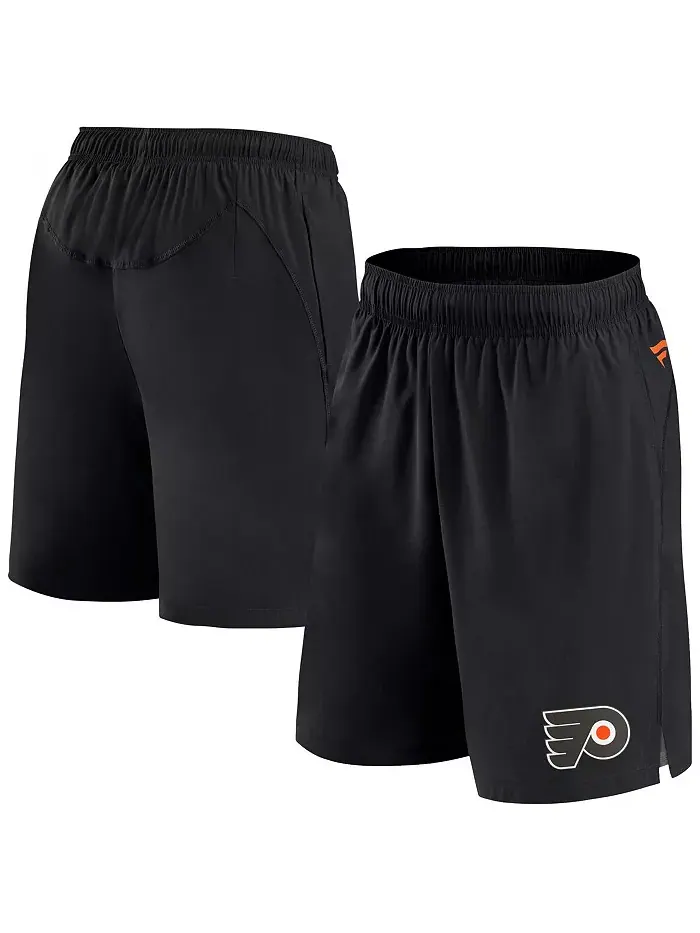 Мужские черные шорты Philadelphia Flyers Authentic Pro Tech Fanatics — изображение 1 из 4