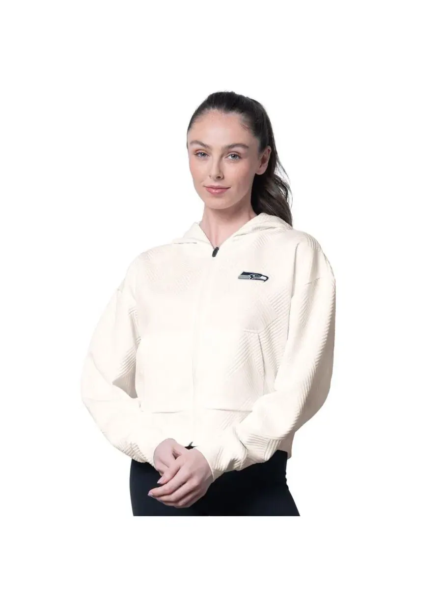 Женская толстовка Eleanor Full-Zip с капюшоном MSX by Michael Strahan — изображение 1 из 6, бежевый