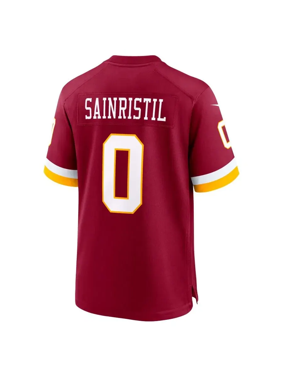 Футболка с коротким рукавом Mike Sainristil Washington Commanders Nike — изображение 3 из 5, бордовый