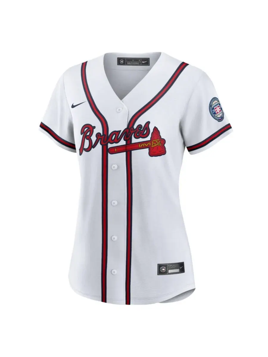 Ретро-джерси Nike Andruw Jones White Atlanta Braves 2026 Baseball Hall of Fame — изображение 2 из 3, белый