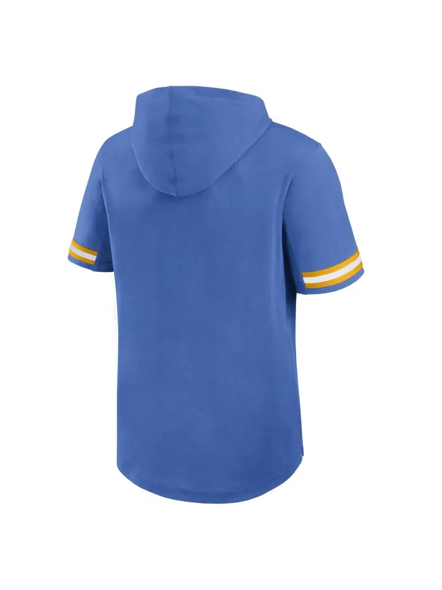 Футболка с капюшоном и коротким рукавом Optimal Play, с логотипом Los Angeles Chargers Fanatics — изображение 3 из 5