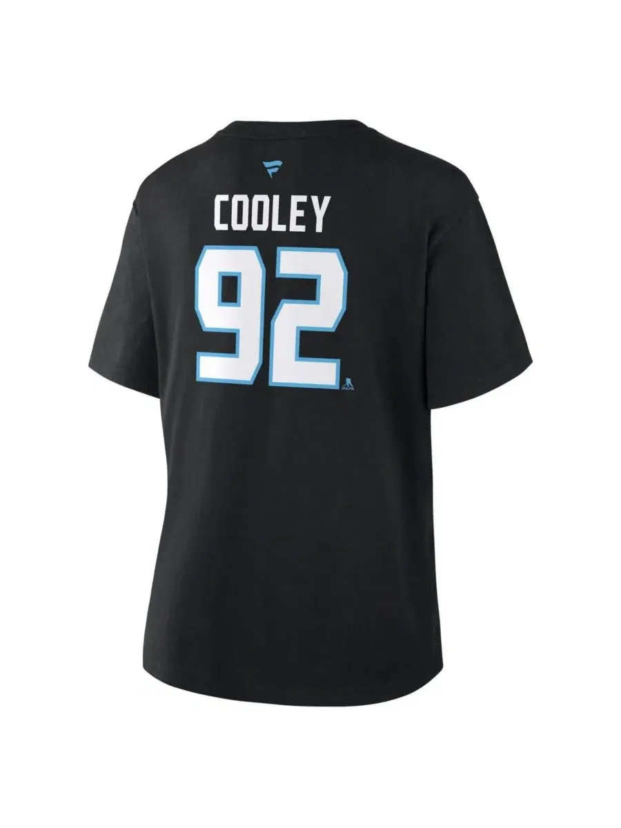 Футболка с длинным рукавом Logan Cooley Utah Mammoth Fanatics — изображение 2 из 3, черный