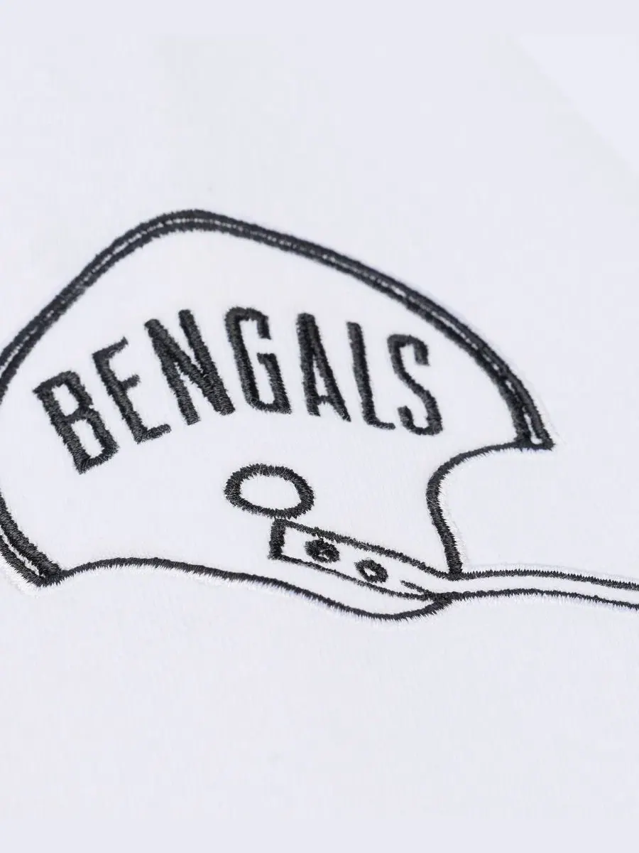 Флисовая толстовка Arctic Fleece с вышитым логотипом Cincinnati Bengals Mitchell & Ness — изображение 4 из 4, белый