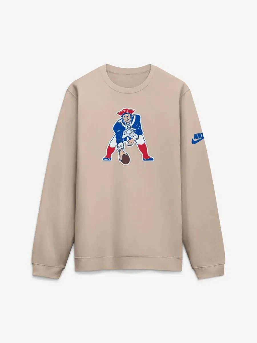 Свитшот Nike с вышивкой I-Formation Rewind Club Crew — изображение 1 из 2, бежевый