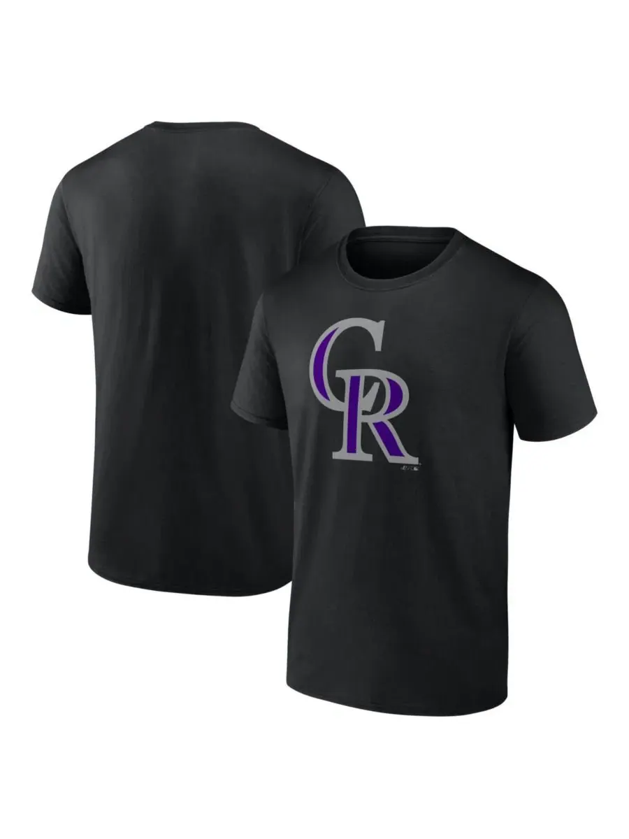 Футболка с логотипом Colorado Rockies Logo Athletic — изображение 1 из 3, черный