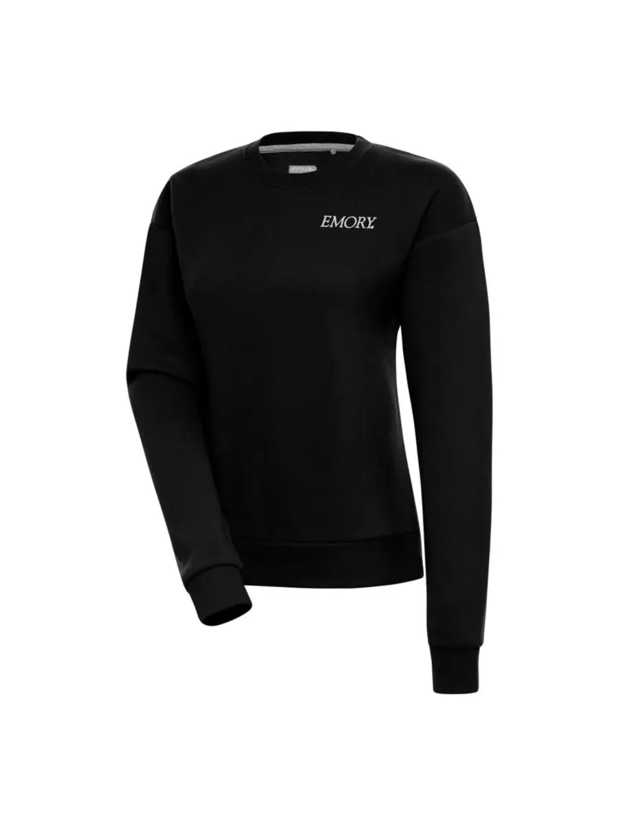 Свитшот женский Victory Crewneck с вышивкой Emory Eagles Antigua — изображение 1 из 1, черный