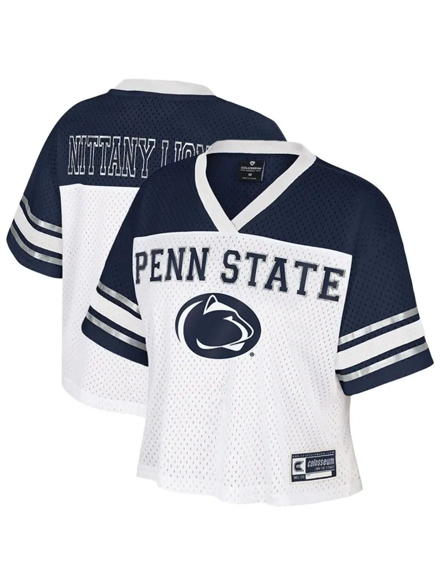 Colosseum Женская белая укороченная футболка Penn State Nittany Lions Treasure для американского — изображение 1 из 3, белый