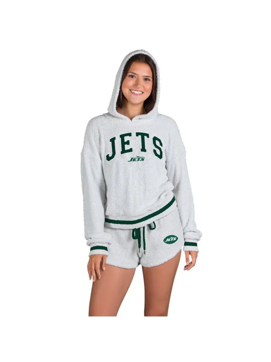 Concepts Sport Женский комплект из двух предметов: серая толстовка с длинными рукавами и шорты New — изображение 1 из 1