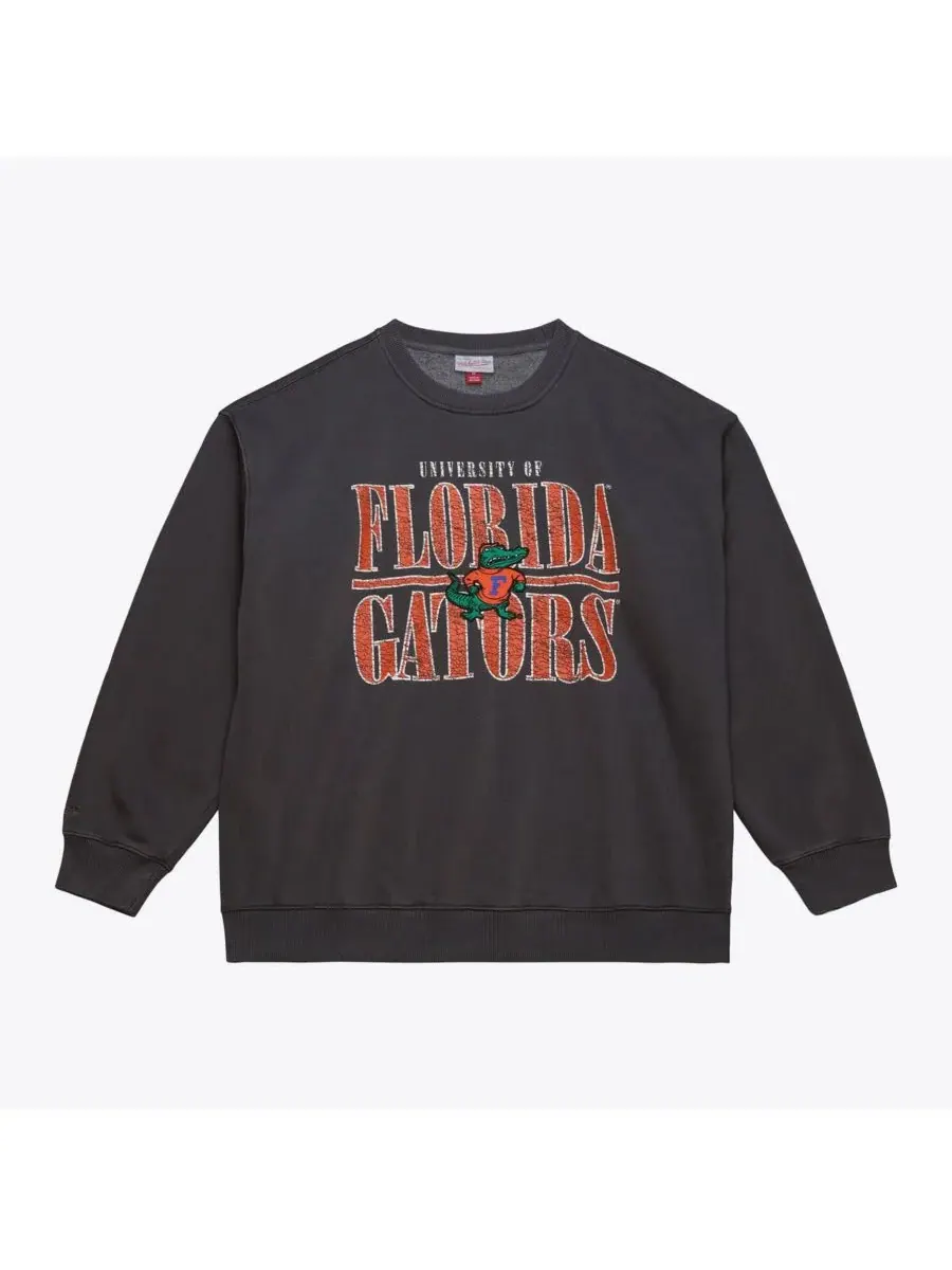 Mitchell & Ness Мужская черная флисовая толстовка Florida Gators Downtown — изображение 1 из 4, черный