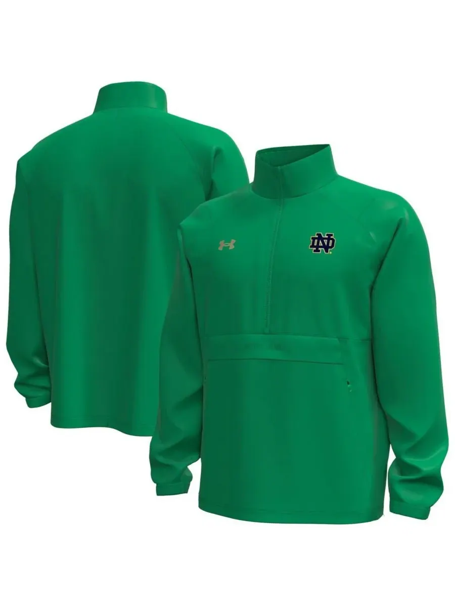 Under Armour Мужская зеленая тканая куртка-анорак Notre Dame Fighting Irish Unstoppable Storm Tech — изображение 1 из 3
