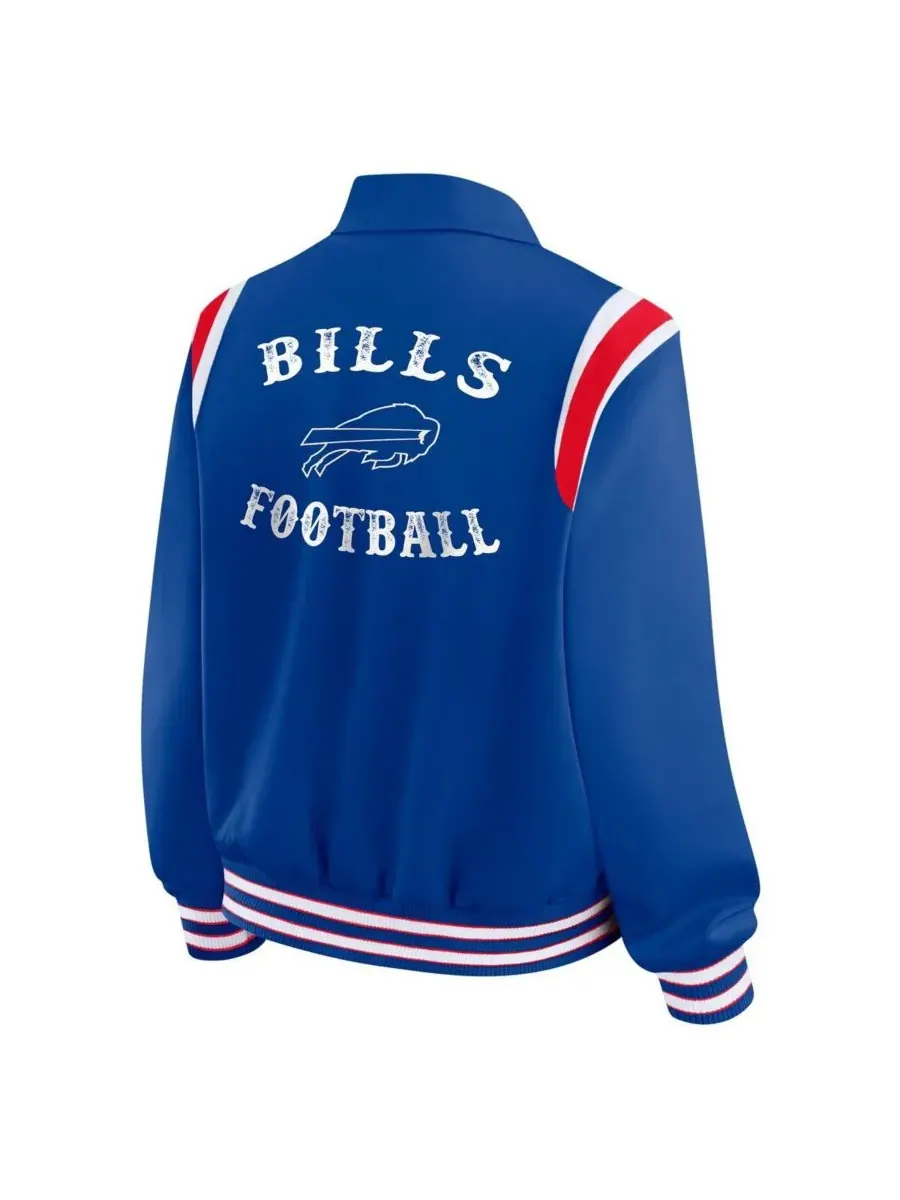 Женская легкая куртка Royal Buffalo Bills Varsity на кнопках WEAR by Erin Andrews — изображение 2 из 3, королевский
