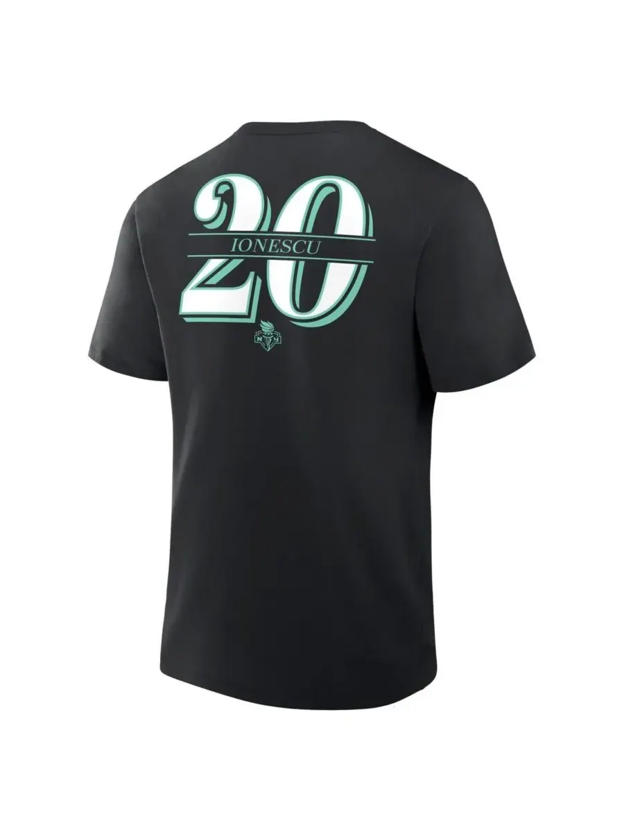 Fanatics Мужская черная футболка с номером игрока команды New York Liberty Сабрины Ионеску "В — изображение 2 из 3, черный