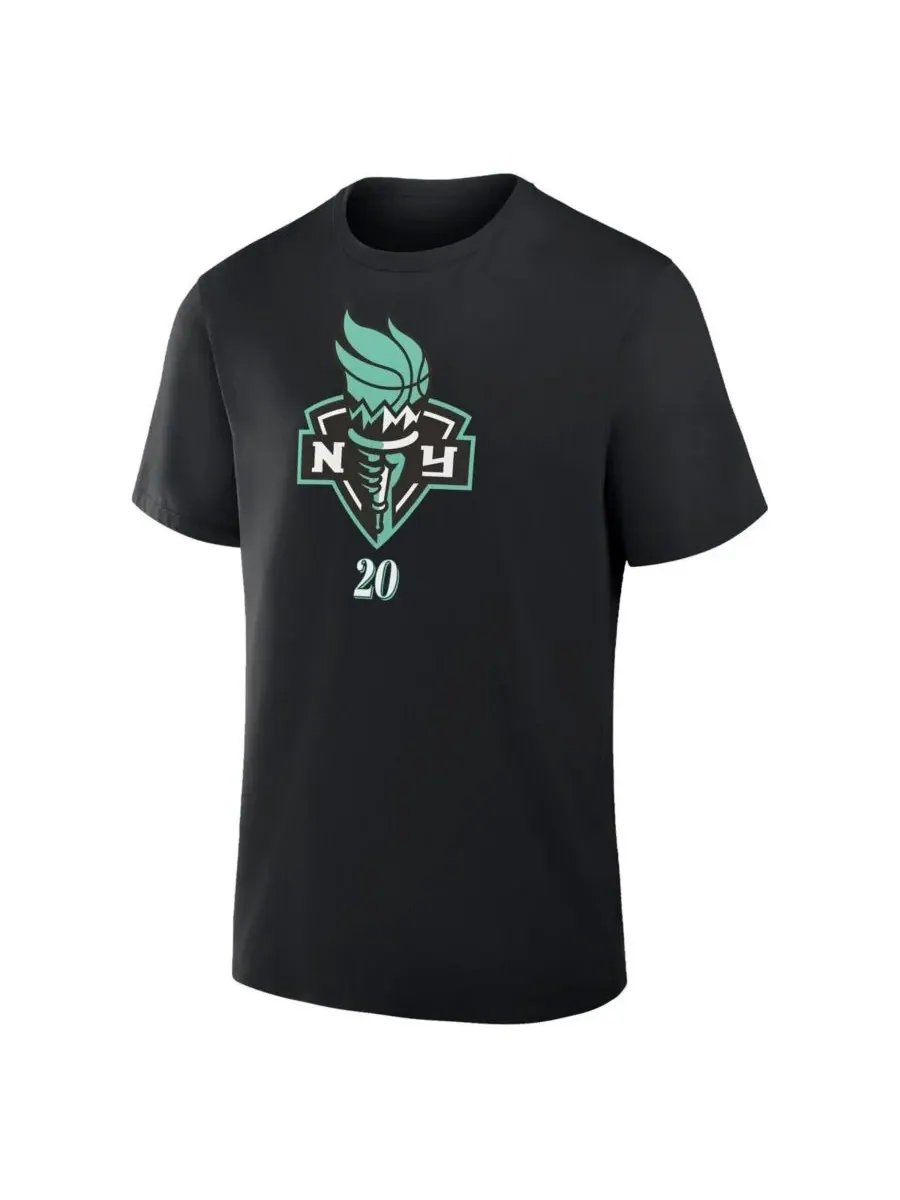 Fanatics Мужская черная футболка с номером игрока команды New York Liberty Сабрины Ионеску "В — изображение 3 из 3, черный