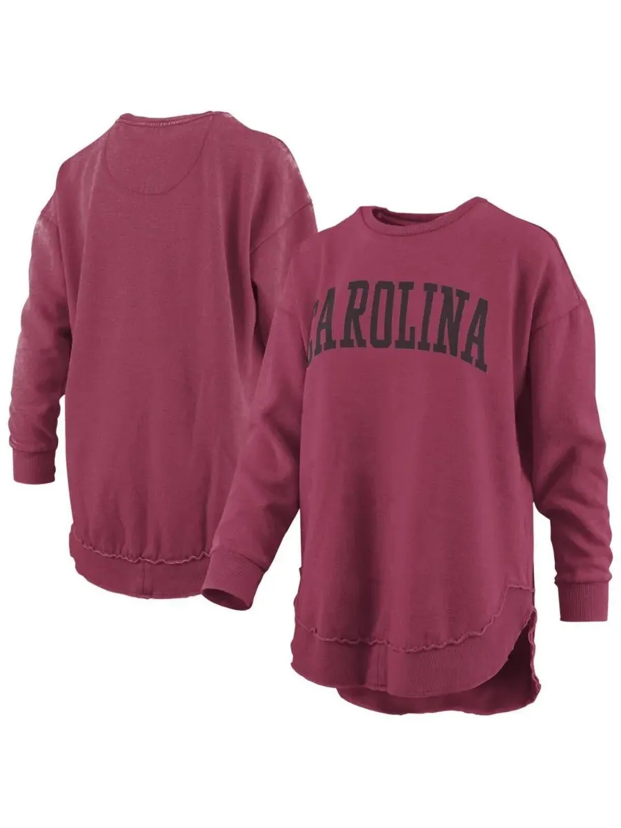 Женская флисовая толстовка с длинными рукавами Garnet South Carolina Gamecocks Melange Poncho — изображение 1 из 3, гранат