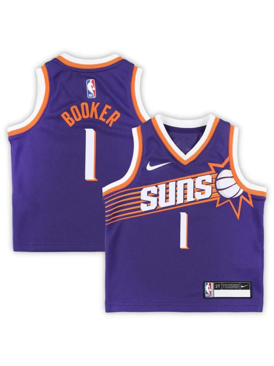 Nike Детская фиолетовая майка Девина Букера из команды Phoenix Suns Swingman Player - Icon Edition — изображение 1 из 3