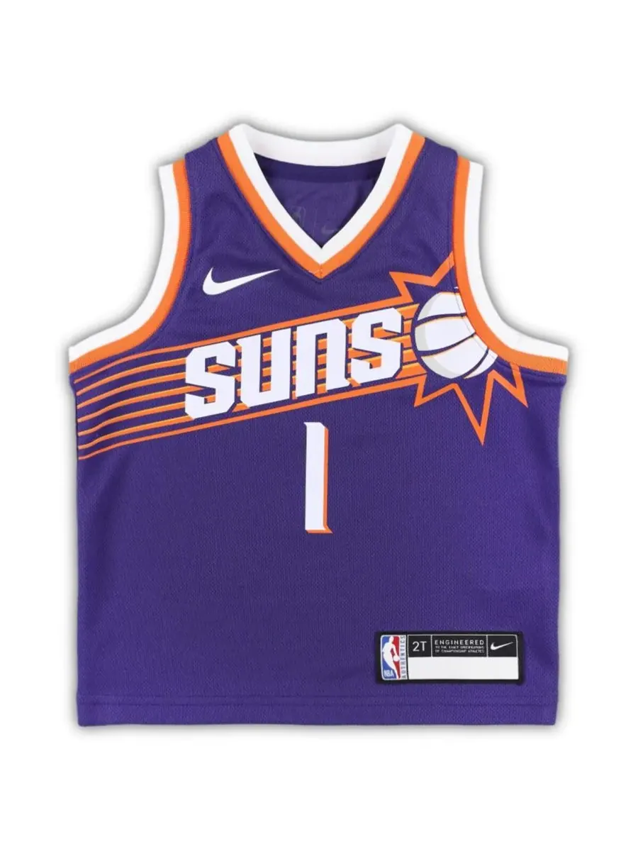 Nike Детская фиолетовая майка Девина Букера из команды Phoenix Suns Swingman Player - Icon Edition — изображение 2 из 3