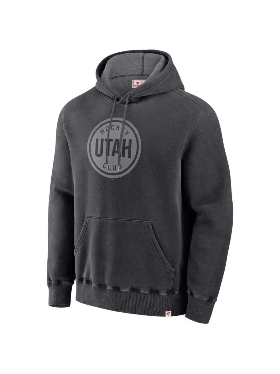 Fanatics Мужская черная толстовка с капюшоном Utah Hockey Club, произведено в Канаде — изображение 2 из 3, черный