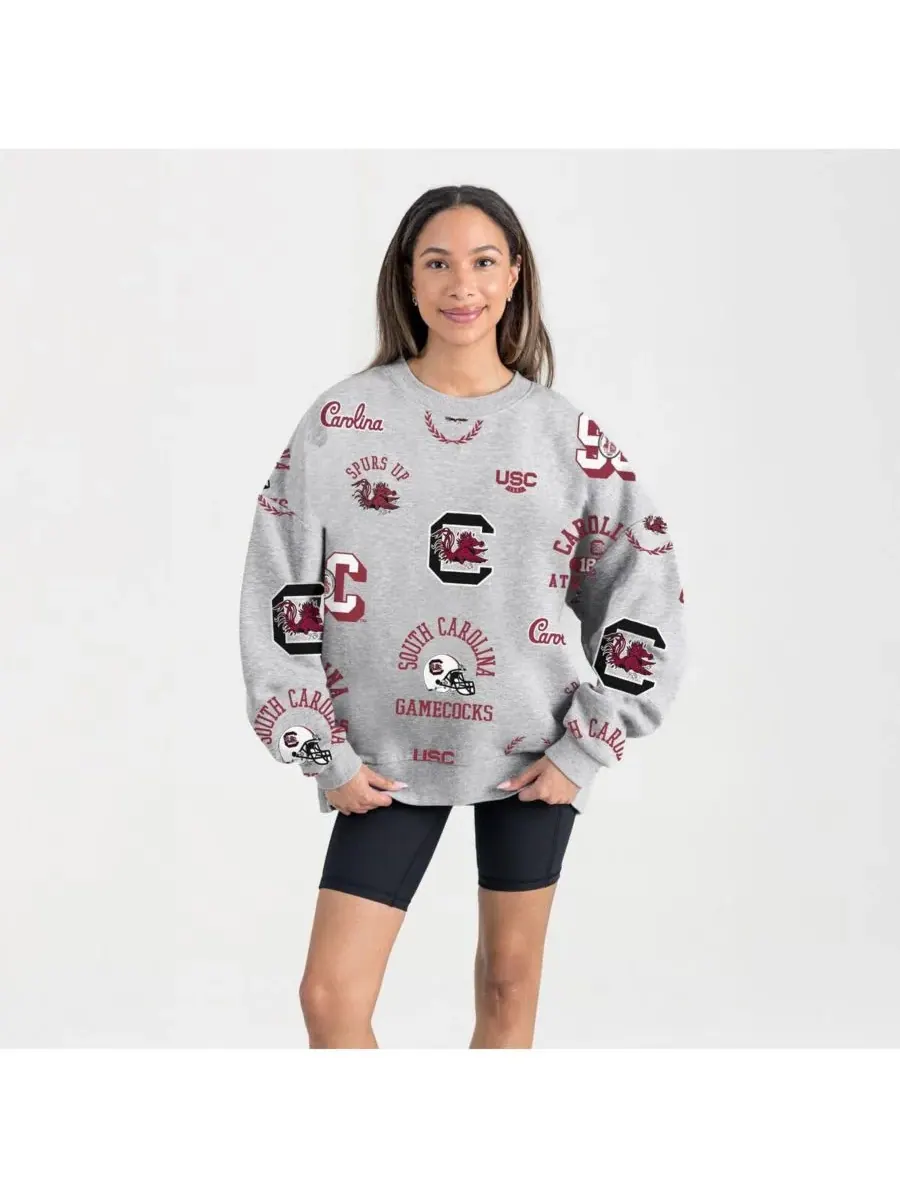 Gameday Couture Женская серая флисовая толстовка South Carolina Gamecocks Always on Repeat — изображение 1 из 4, серый