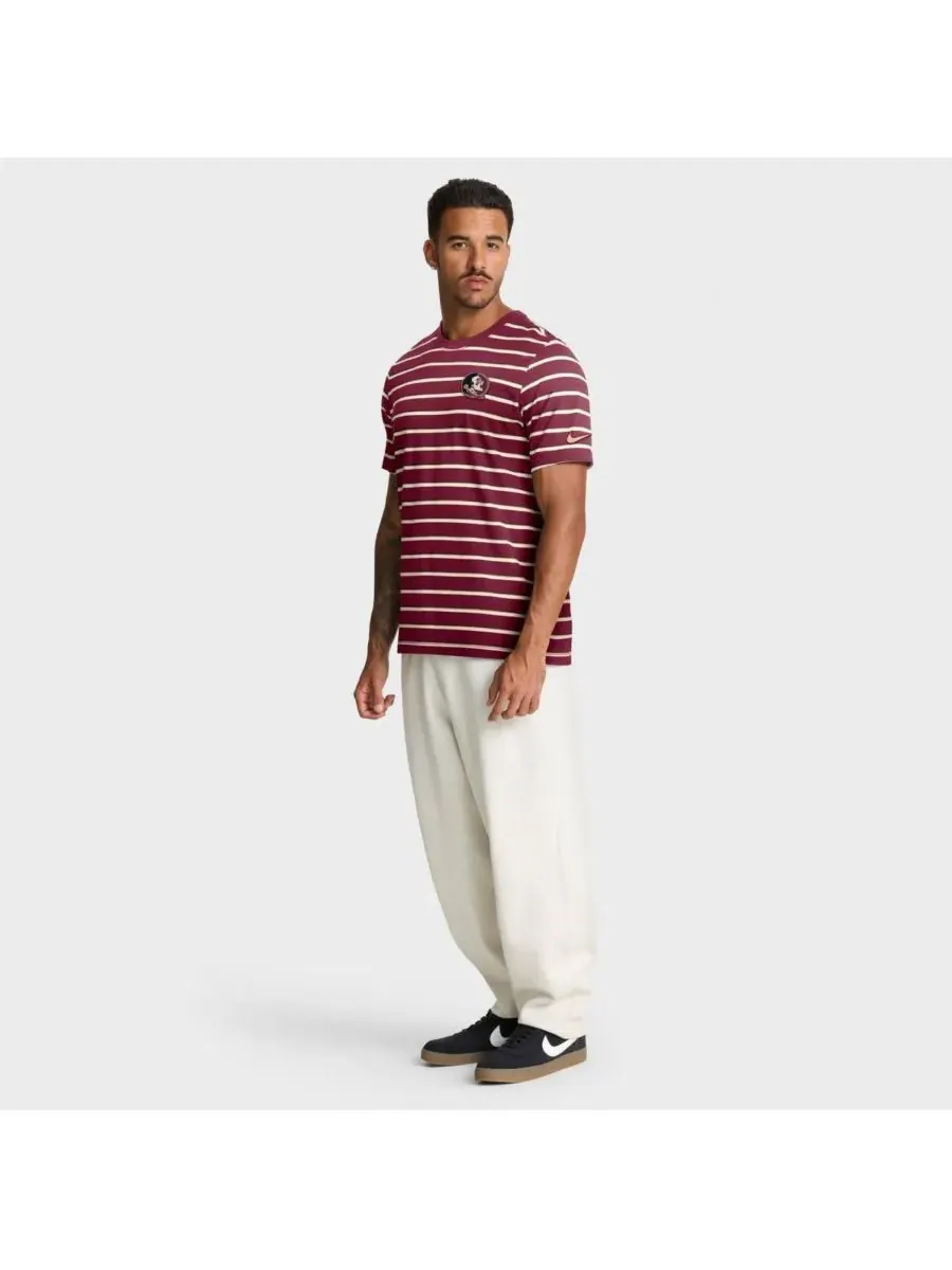 Мужская футболка Garnet Florida State Seminoles Athletic Prep Legacy Summit Stripe Nike — изображение 3 из 5, гранат
