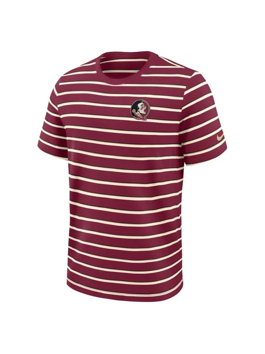 Мужская футболка Garnet Florida State Seminoles Athletic Prep Legacy Summit Stripe Nike — изображение 4 из 5, гранат