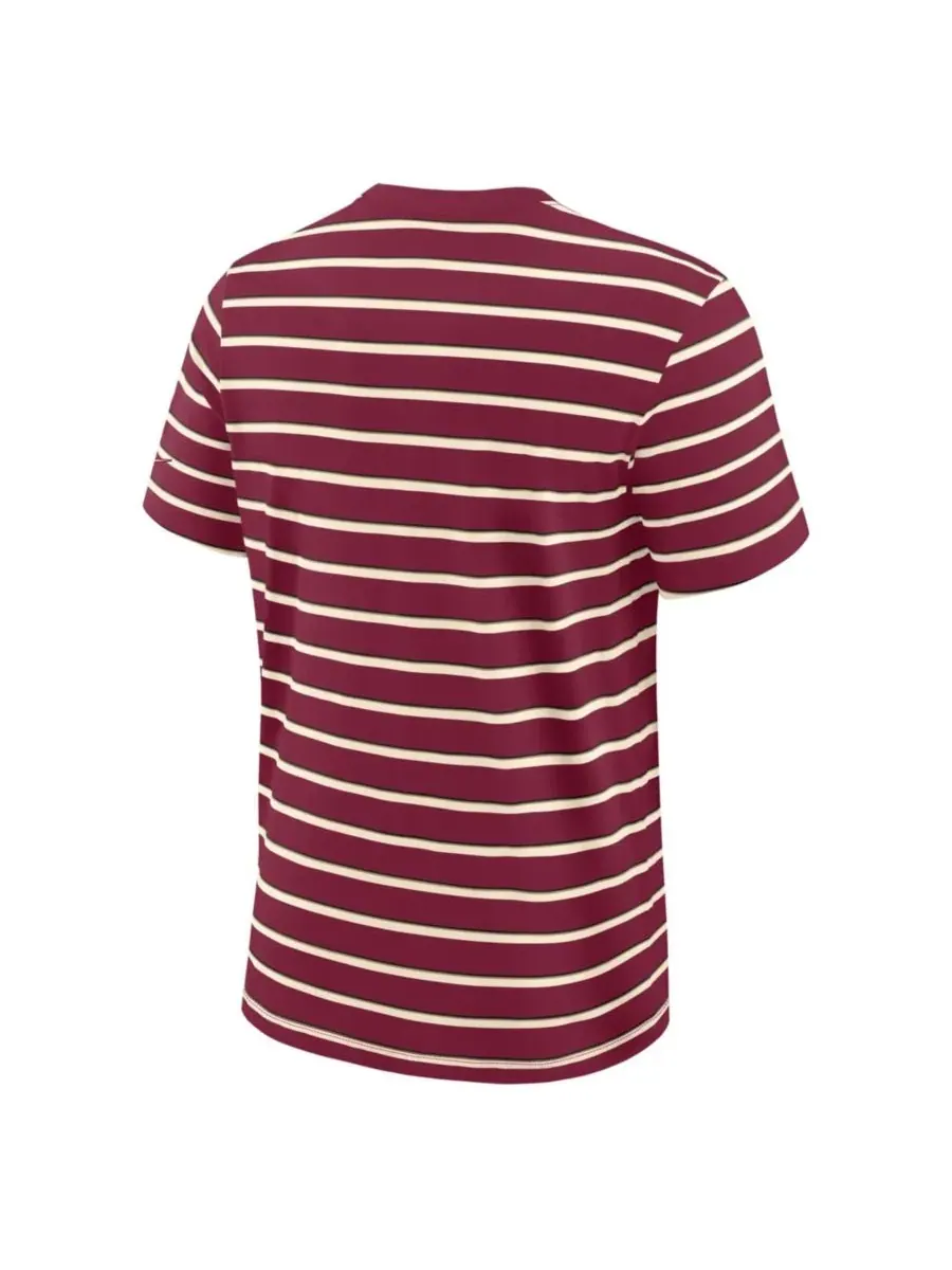 Мужская футболка Garnet Florida State Seminoles Athletic Prep Legacy Summit Stripe Nike — изображение 5 из 5, гранат