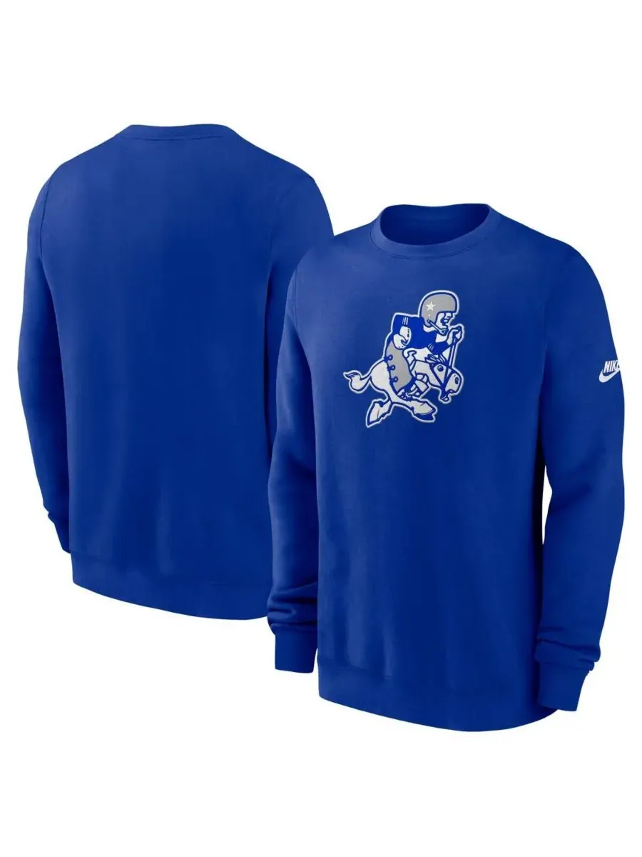 Мужская толстовка Royal Dallas Cowboys Swing Pass Rewind Club Nike — изображение 1 из 3, королевский