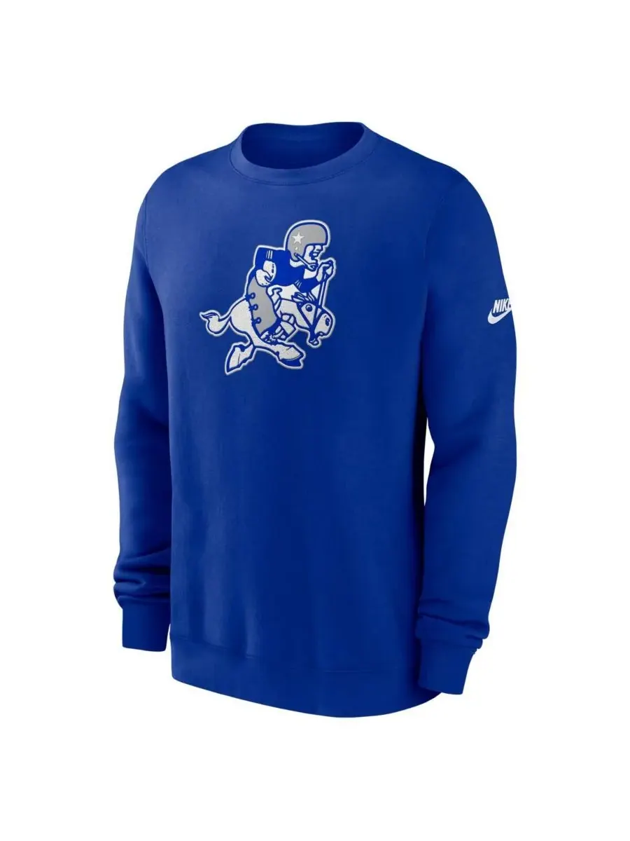 Мужская толстовка Royal Dallas Cowboys Swing Pass Rewind Club Nike — изображение 2 из 3, королевский