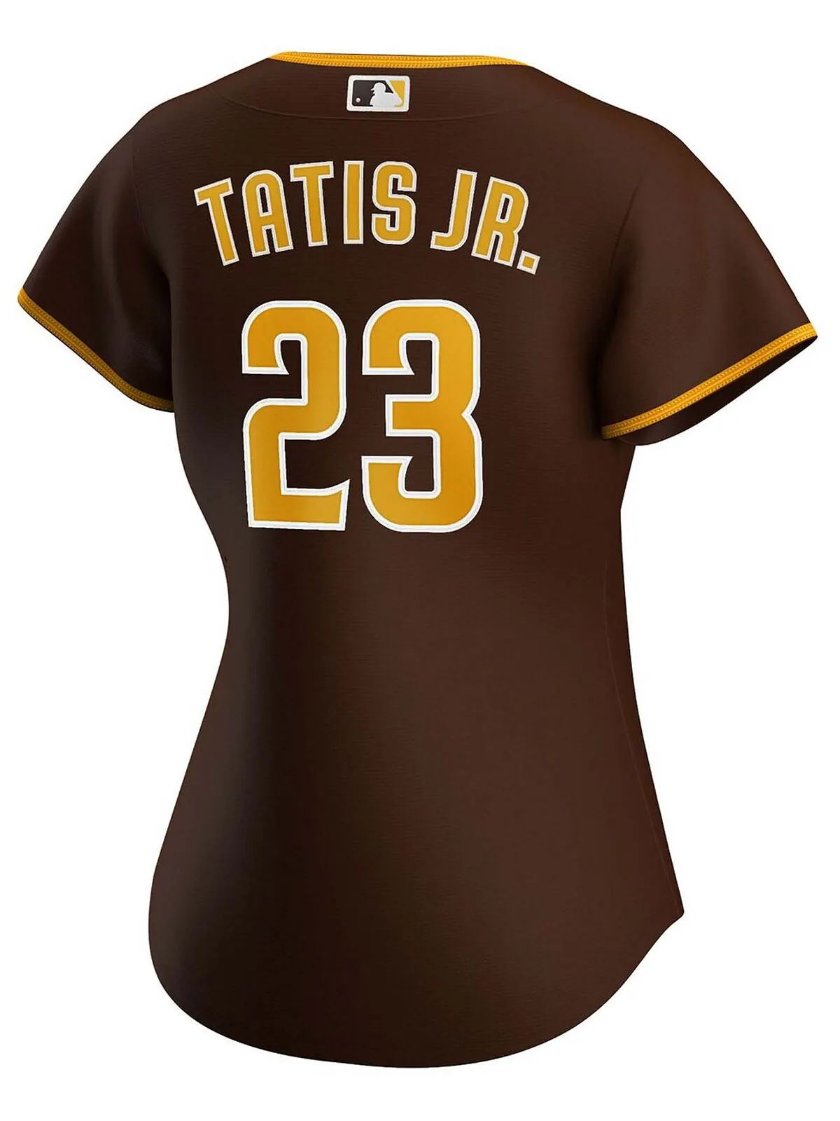 Женская футболка fernando tatis jr. brown san diego padres road replica player джерси Nike — изображение 2 из 3, коричневый