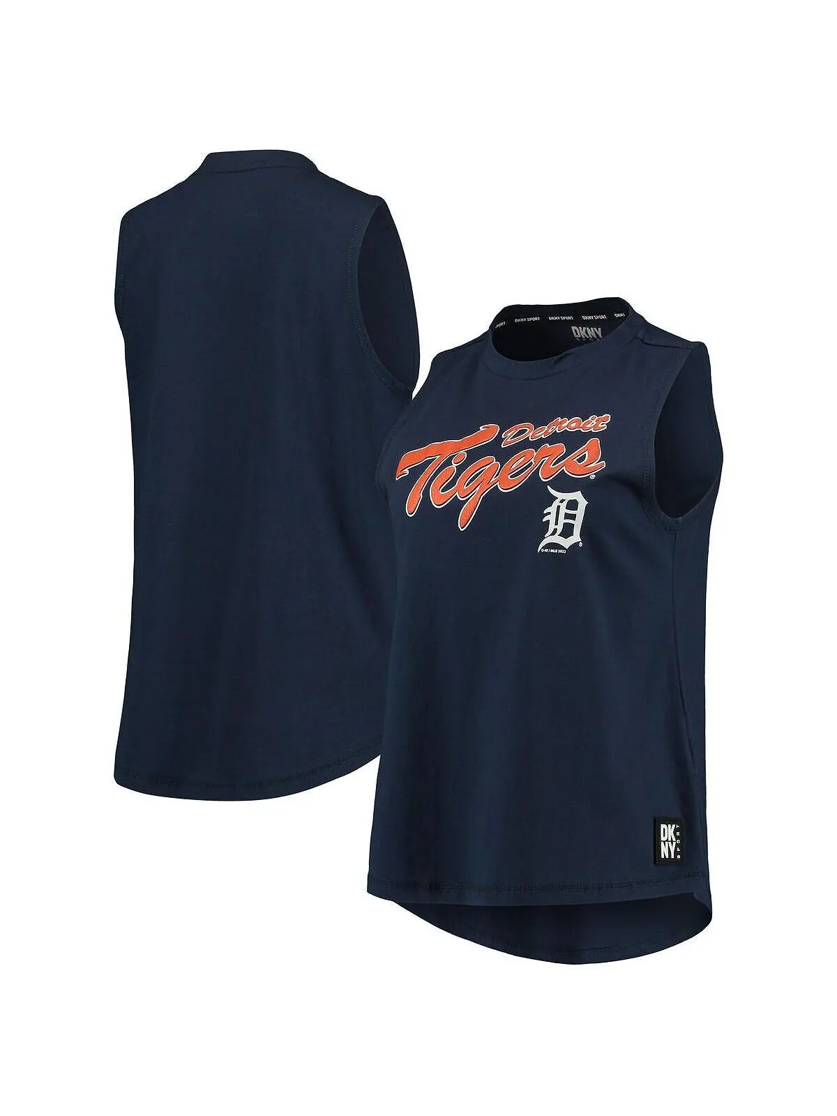 Женская темно-синяя майка Detroit Tigers Marcie DKNY