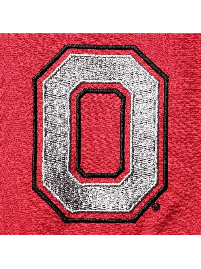 Мужская рубашка на пуговицах Scarlet Ohio State Buckeyes Big and Tall Tamiami Omni-Shade Columbia — изображение 4 из 4